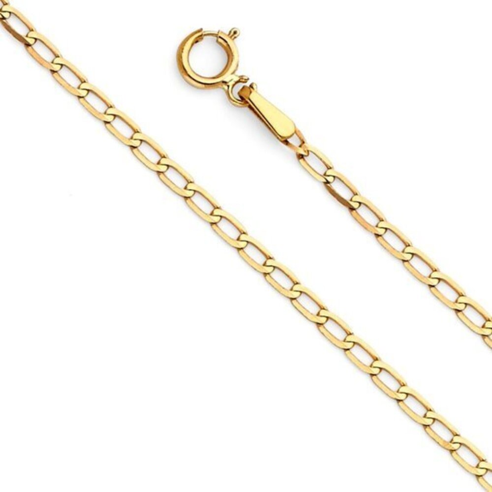 14K Yellow Gold 2mm Figaro Chain - 16" inches